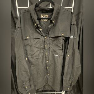 Drake Black Casual Button Down Shirt